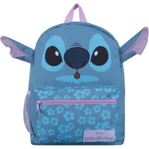 🆕 Disney One Size Blue Lilo 3D Stitch Ears School Girls Kids Backpacks